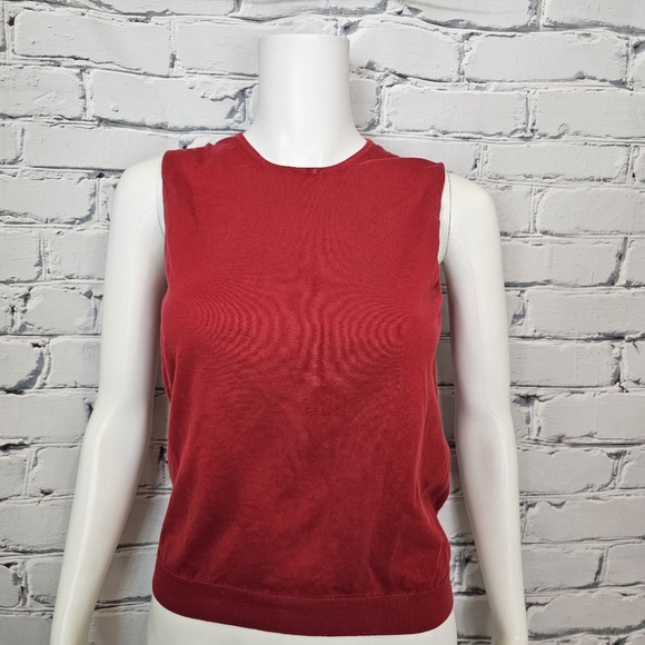 Louis Vuitton Tops - Louis Vuitton Vintage Red Cotton Tank Top
